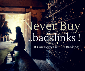 Never Buy Backlinks