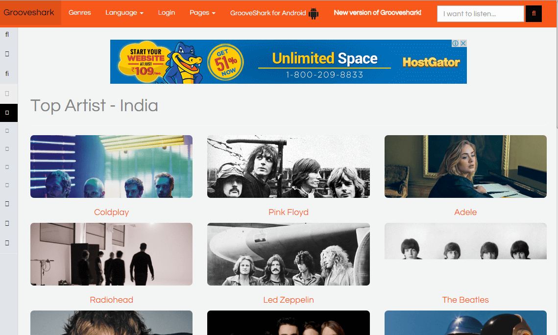 Grooveshark Unblocked Music Sites