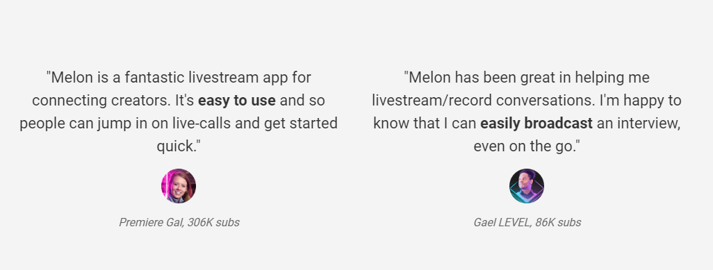 Customer Reviews on Melon App
